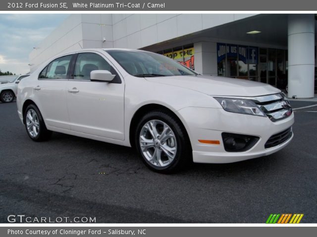 2012 Ford Fusion SE in White Platinum Tri-Coat