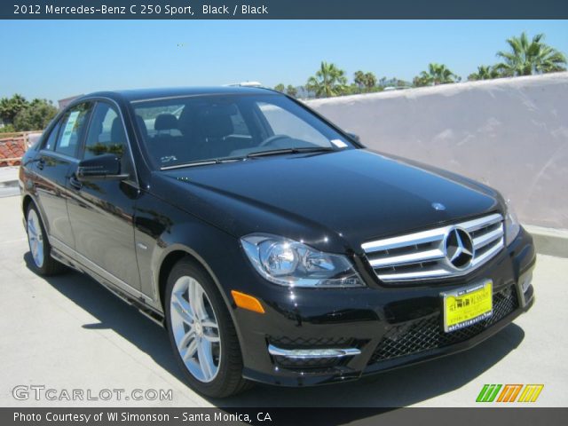 2012 Mercedes-Benz C 250 Sport in Black