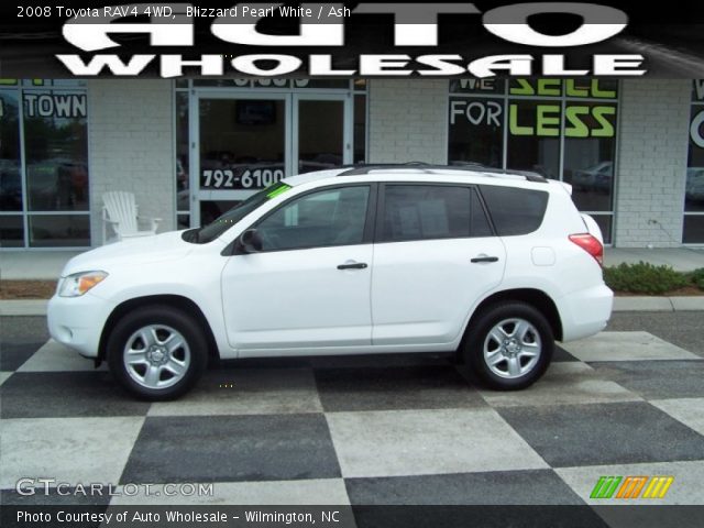 2008 Toyota RAV4 4WD in Blizzard Pearl White