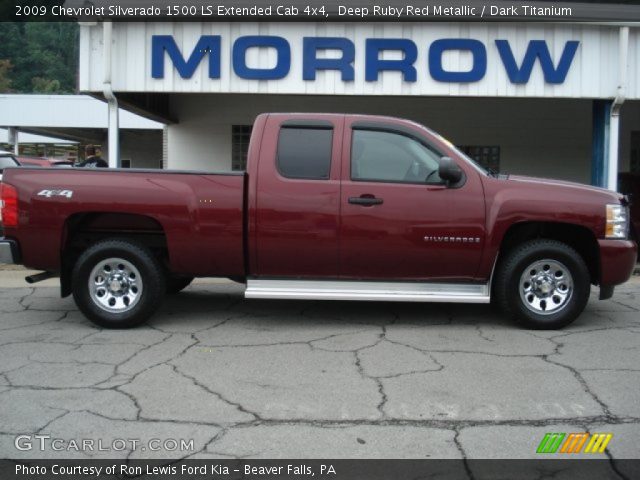 2009 Chevrolet Silverado 1500 LS Extended Cab 4x4 in Deep Ruby Red Metallic