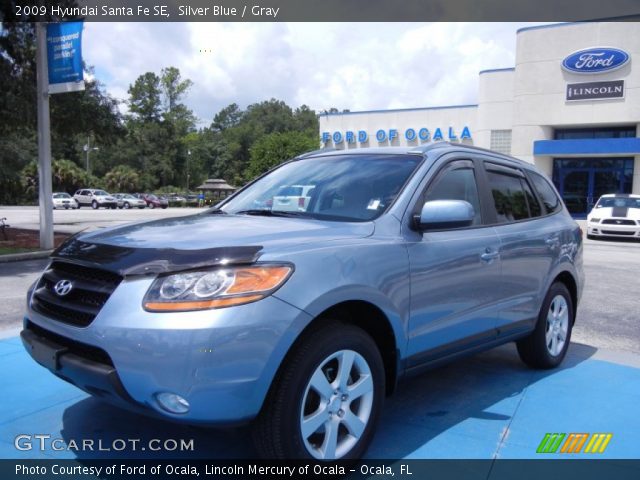2009 Hyundai Santa Fe SE in Silver Blue
