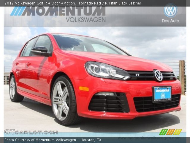 2012 Volkswagen Golf R 4 Door 4Motion in Tornado Red