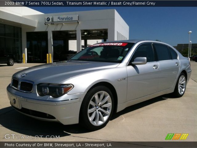 2003 BMW 7 Series 760Li Sedan in Titanium Silver Metallic