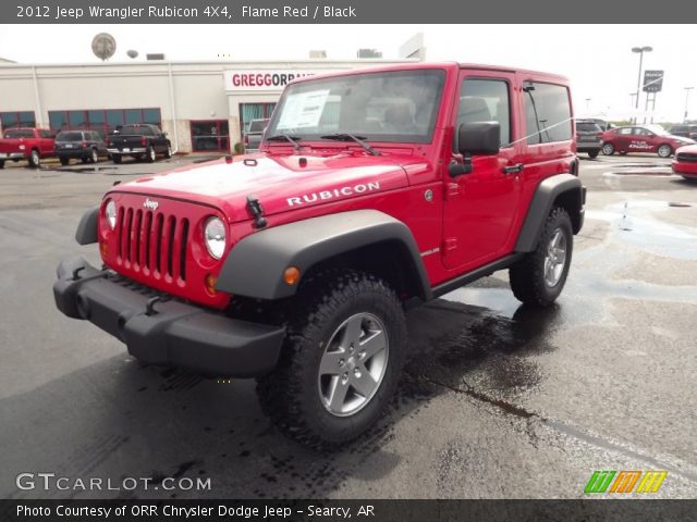 2012 Jeep Wrangler Rubicon 4X4 in Flame Red