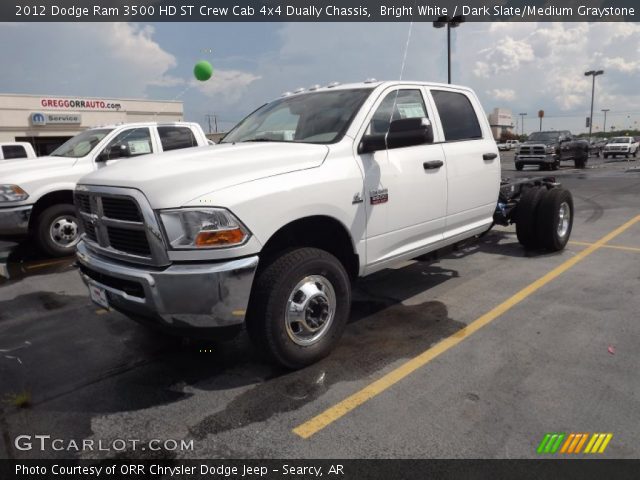 2012 Dodge Ram 3500 HD ST Crew Cab 4x4 Dually Chassis in Bright White