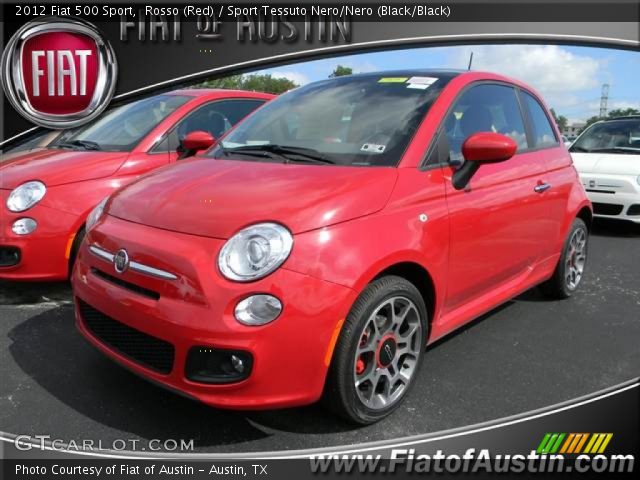 2012 Fiat 500 Sport in Rosso (Red)