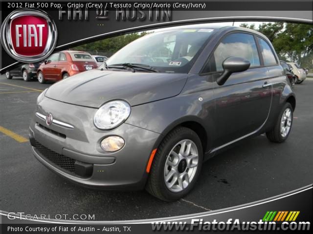 2012 Fiat 500 Pop in Grigio (Grey)