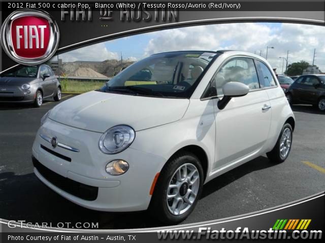 2012 Fiat 500 c cabrio Pop in Bianco (White)
