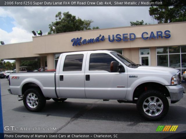 2006 Ford F250 Super Duty Lariat FX4 Off Road Crew Cab 4x4 in Silver Metallic