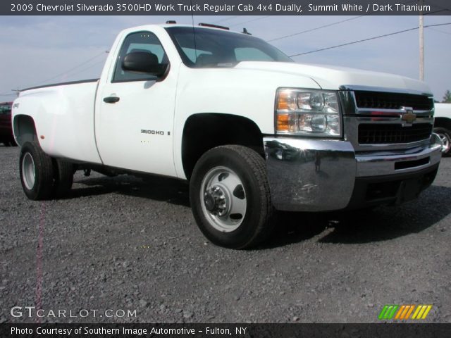 2009 Chevrolet Silverado 3500HD Work Truck Regular Cab 4x4 Dually in Summit White