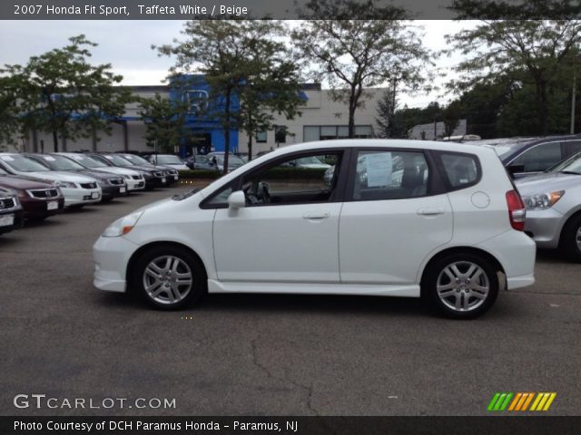 2007 Honda Fit Sport in Taffeta White