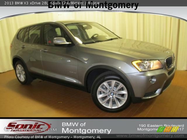 2013 BMW X3 xDrive 28i in Space Gray Metallic