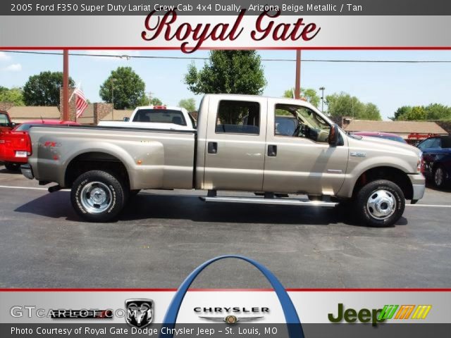 2005 Ford F350 Super Duty Lariat Crew Cab 4x4 Dually in Arizona Beige Metallic