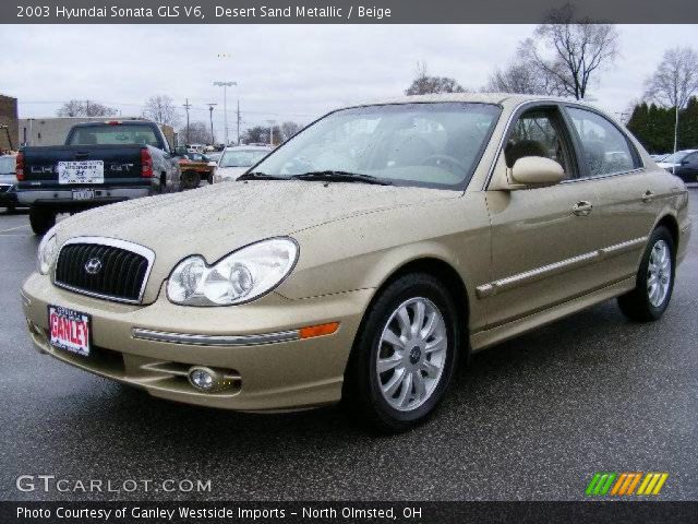 2003 Hyundai Sonata GLS V6 in Desert Sand Metallic