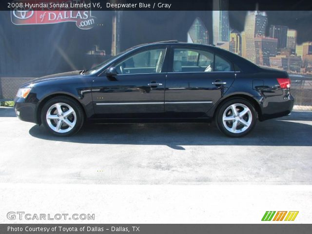 2008 Hyundai Sonata Limited V6 in Deepwater Blue