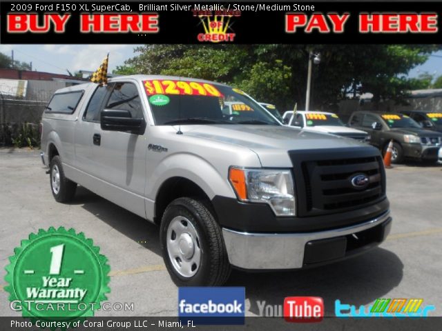 2009 Ford F150 XL SuperCab in Brilliant Silver Metallic