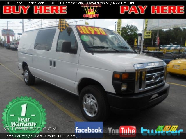 2010 Ford E Series Van E150 XLT Commericial in Oxford White