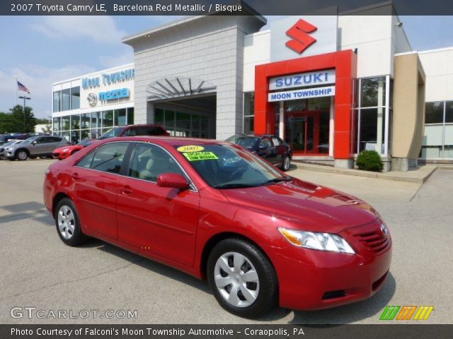 2007 Toyota Camry LE in Barcelona Red Metallic