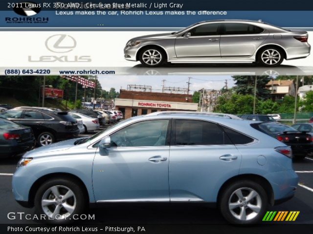 2011 Lexus RX 350 AWD in Cerulean Blue Metallic