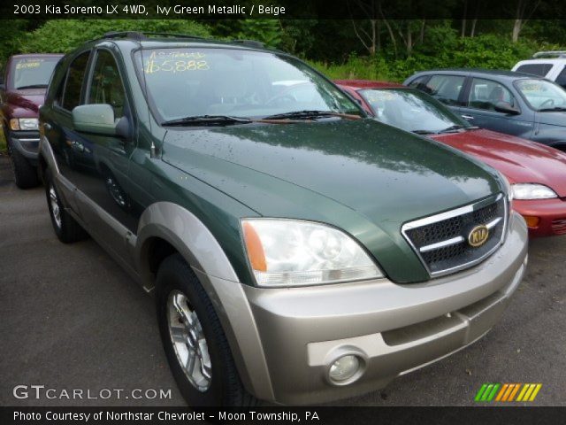 2003 Kia Sorento LX 4WD in Ivy Green Metallic