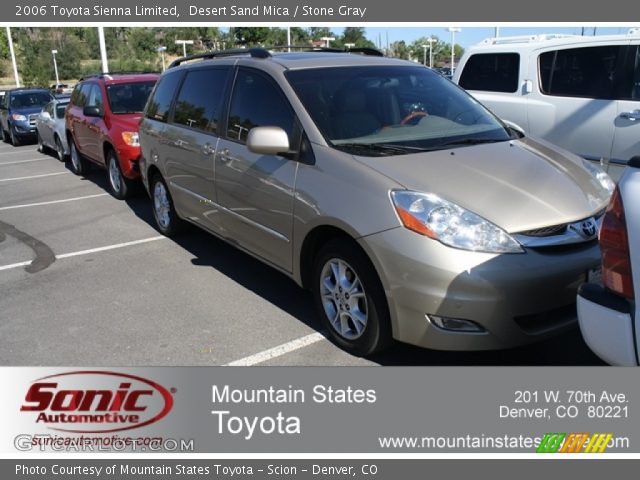 2006 Toyota Sienna Limited in Desert Sand Mica