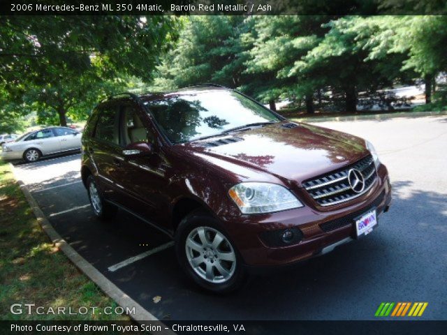 2006 Mercedes-Benz ML 350 4Matic in Barolo Red Metallic