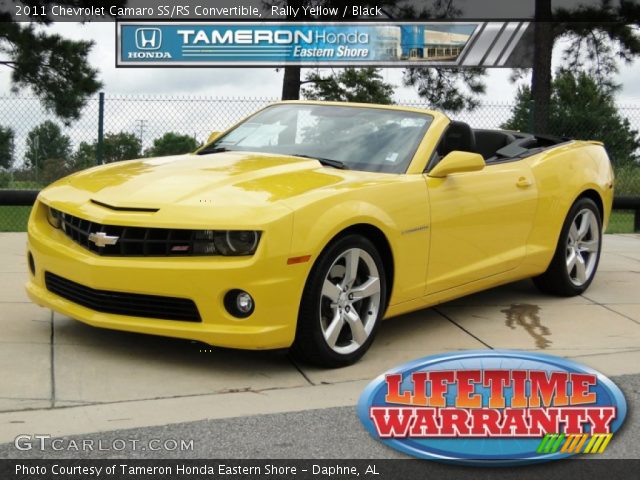 2011 Chevrolet Camaro SS/RS Convertible in Rally Yellow