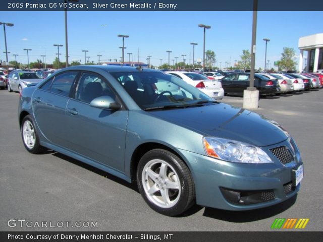 2009 Pontiac G6 V6 Sedan in Silver Green Metallic