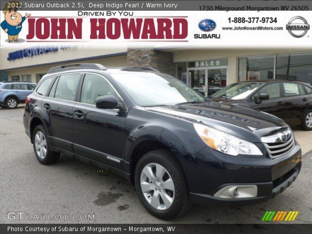 2012 Subaru Outback 2.5i in Deep Indigo Pearl