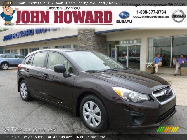 2012 Subaru Impreza 2.0i 5 Door in Deep Cherry Red Pearl