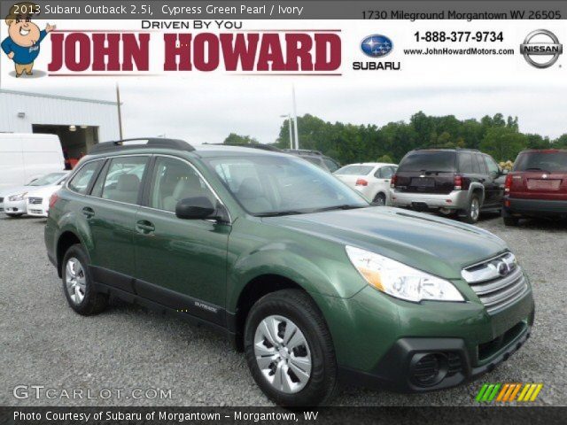 2013 Subaru Outback 2.5i in Cypress Green Pearl