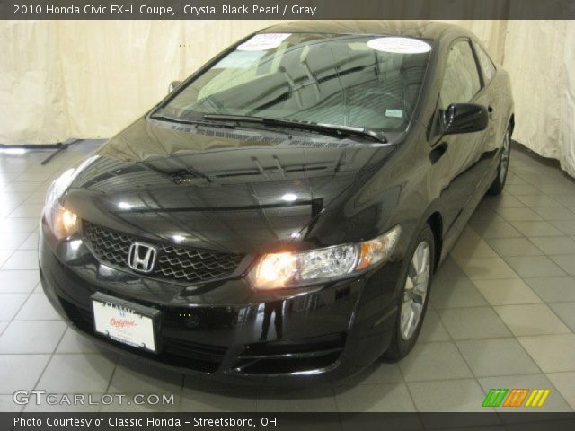 2010 Honda Civic EX-L Coupe in Crystal Black Pearl