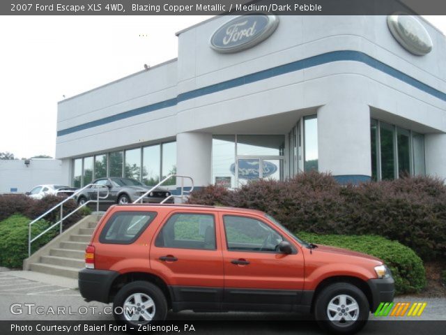 2007 Ford Escape XLS 4WD in Blazing Copper Metallic