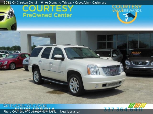 2012 GMC Yukon Denali in White Diamond Tricoat