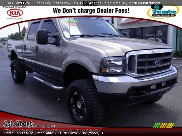 2004 Ford F250 Super Duty Lariat Crew Cab 4x4 in Arizona Beige Metallic