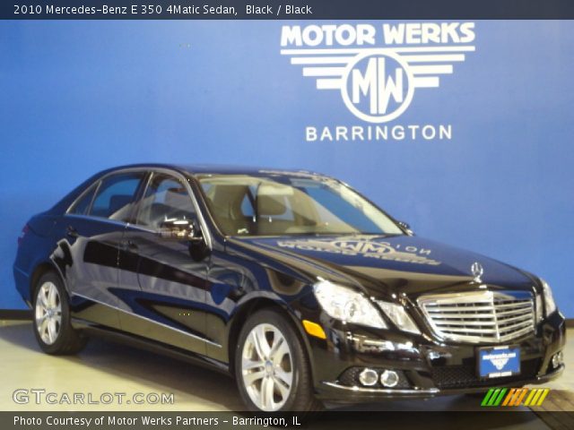 2010 Mercedes-Benz E 350 4Matic Sedan in Black