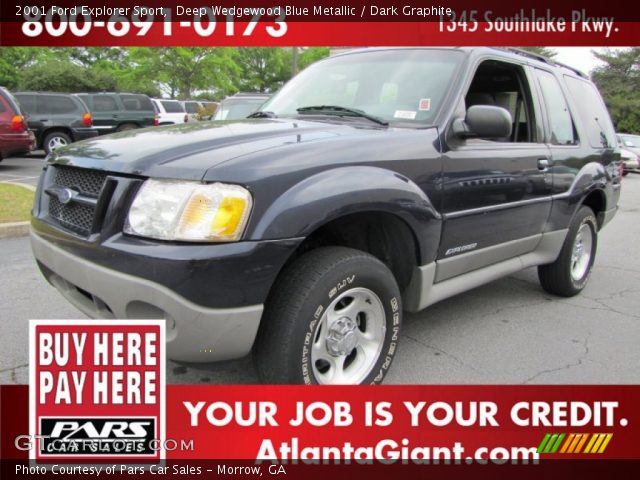 2001 Ford Explorer Sport in Deep Wedgewood Blue Metallic