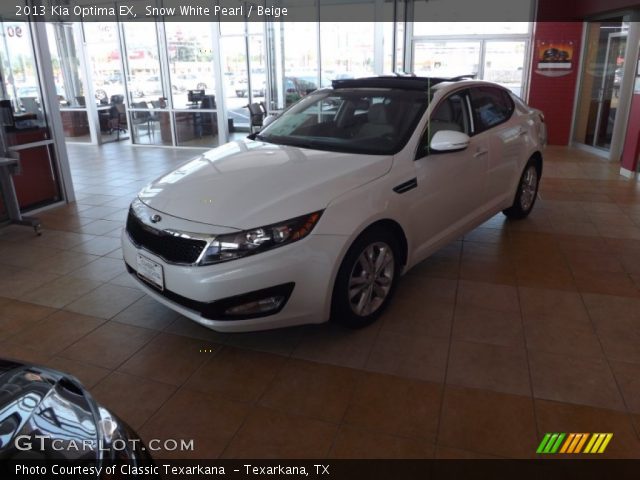 2013 Kia Optima EX in Snow White Pearl