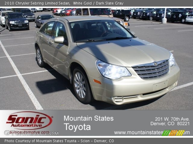 2010 Chrysler Sebring Limited Sedan in White Gold