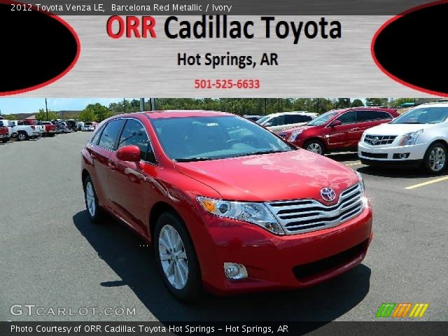 2012 Toyota Venza LE in Barcelona Red Metallic