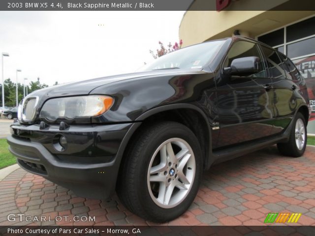 2003 BMW X5 4.4i in Black Sapphire Metallic