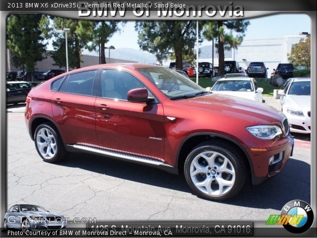 2013 BMW X6 xDrive35i in Vermilion Red Metallic