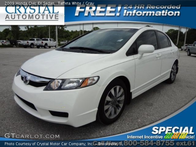 2009 Honda Civic EX Sedan in Taffeta White