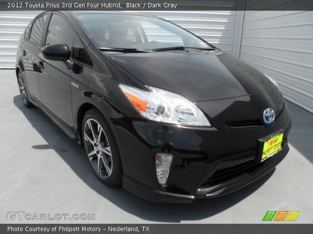 2012 Toyota Prius 3rd Gen Four Hybrid in Black