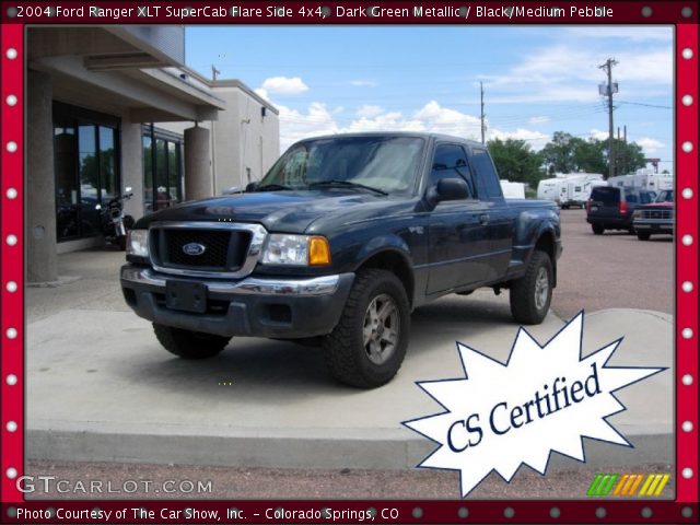 2004 Ford Ranger XLT SuperCab Flare Side 4x4 in Dark Green Metallic
