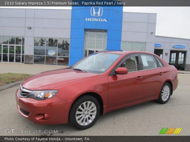 2010 Subaru Impreza 2.5i Premium Sedan in Paprika Red Pearl