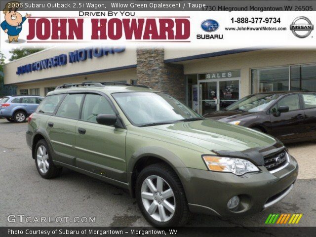 2006 Subaru Outback 2.5i Wagon in Willow Green Opalescent