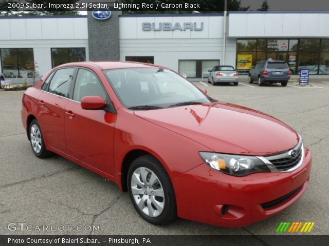 2009 Subaru Impreza 2.5i Sedan in Lightning Red