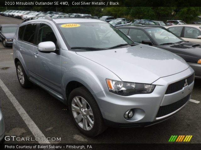 2010 Mitsubishi Outlander SE 4WD in Cool Silver Metallic