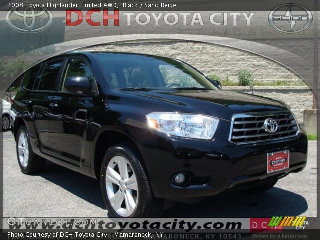 2008 Toyota Highlander Limited 4WD in Black
